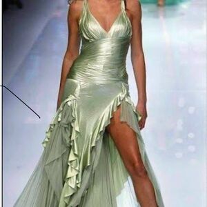 Versace Atelier S/S  2004  Green Runway Gown